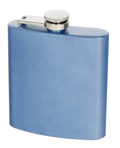 Flachmann "Glossy" Blau 6oz