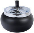 Drehascher bauchig Schwarz Matt 17cm