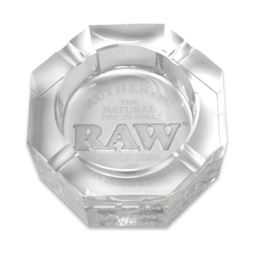 RAW Crystal Ashtray - Kristallglas Aschenbecher - Massiv - 13cm
