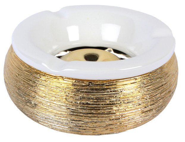 Windascher mit Struktur Gold 15cm