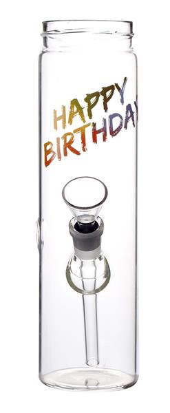Glasbong Happy Birthday 22cm