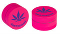 Grinder Alu Pink Hemp Leaf 3-teilig 40mm