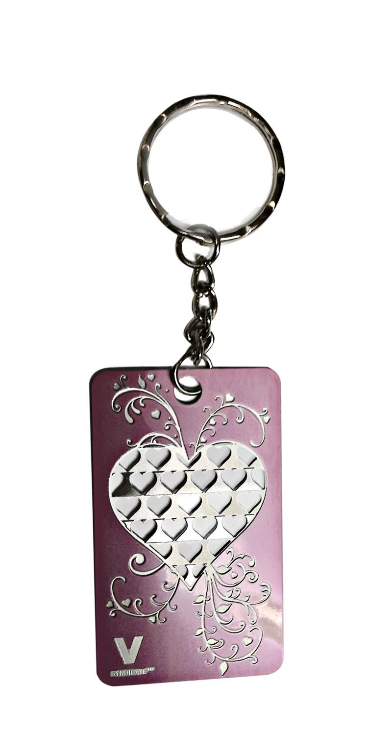 Grinder Card Key Chain "Heart"