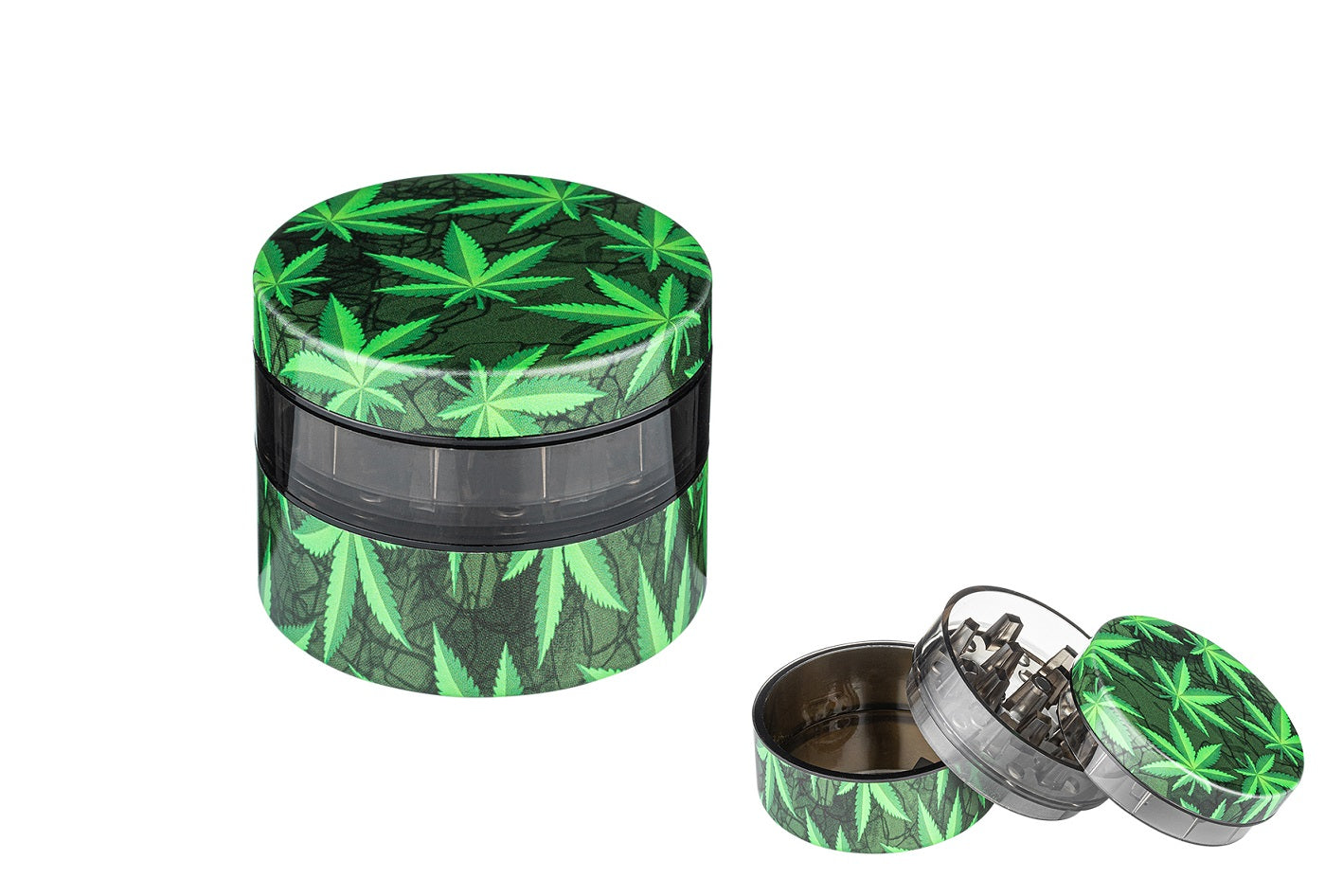 Grinder Hanfblätter 3-teilig 54mm