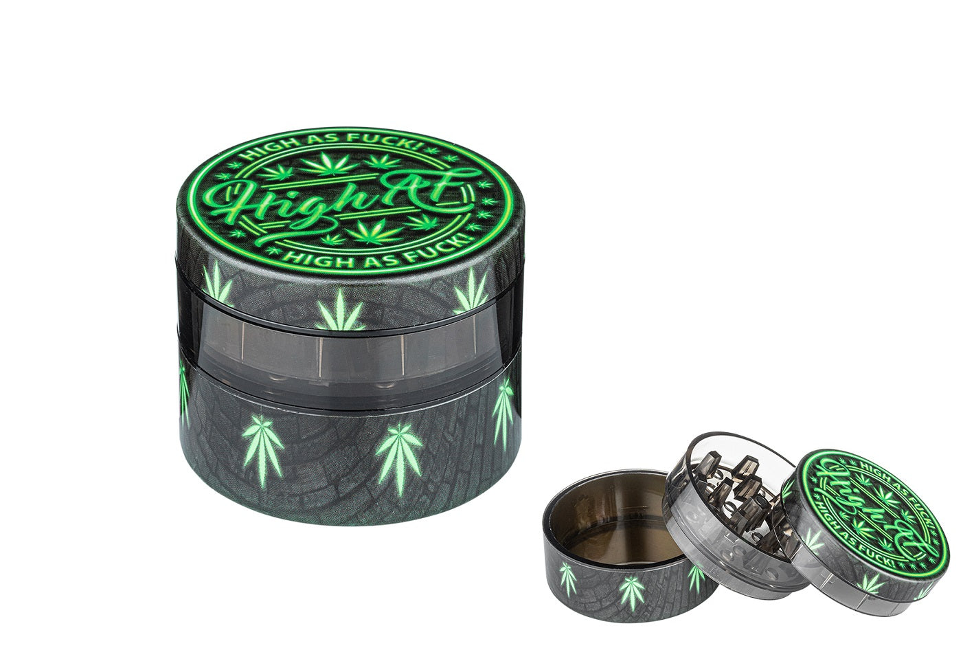 Grinder 'High as' Clear 3-teilig 54mm