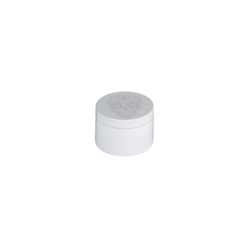 Grinder Skull Weiss 4-teilig 47mm Kreuz