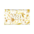 Glass Rolling Tray - 420 Gold (26cm x 16cm)