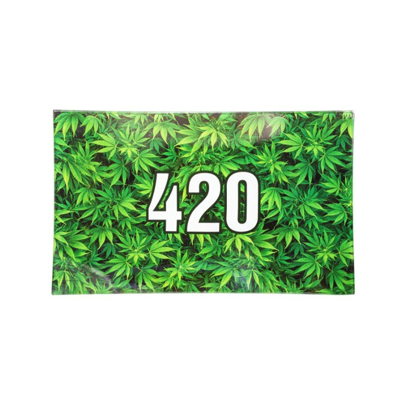 Glass Rolling Tray - 420 Green (26cm x 16cm)