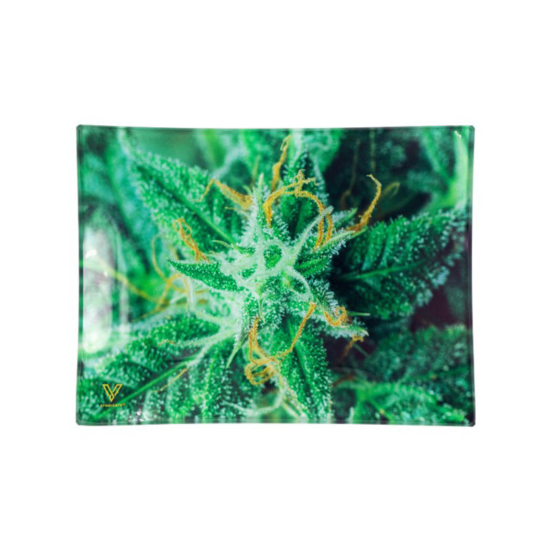 Glass Rolling Tray - AK 47 (16cm x 12cm)