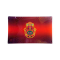 Glass Rolling Tray - Hamsa Red (26cm x 16cm)