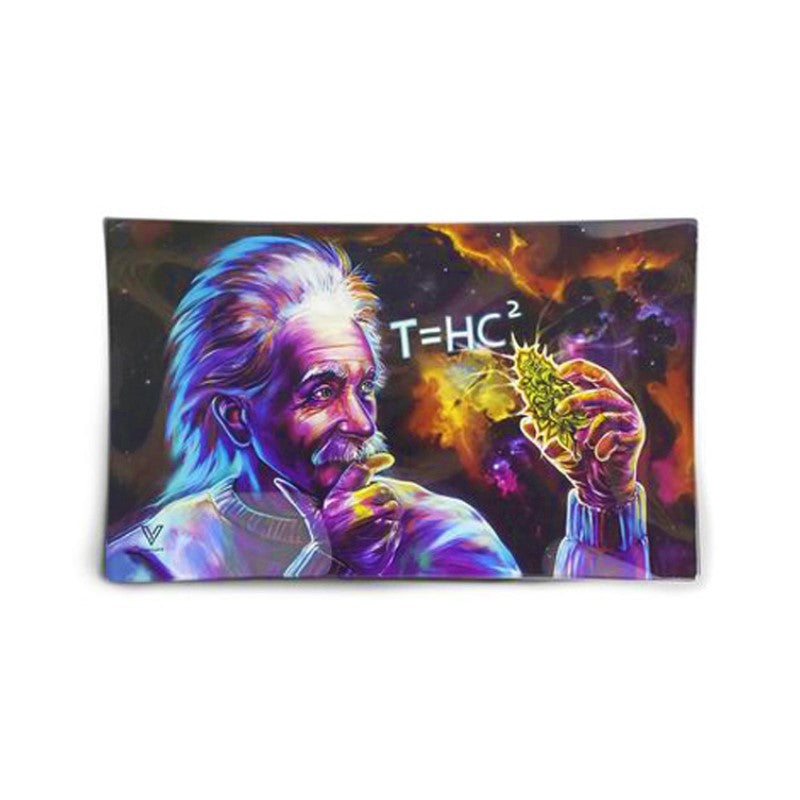 Glass Rolling Tray - T=HC2 Black Hole (26cm x 16cm)