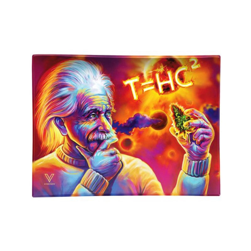 Glass Rolling Tray - T=HC2 Solar Diesel (16cm x 12cm)