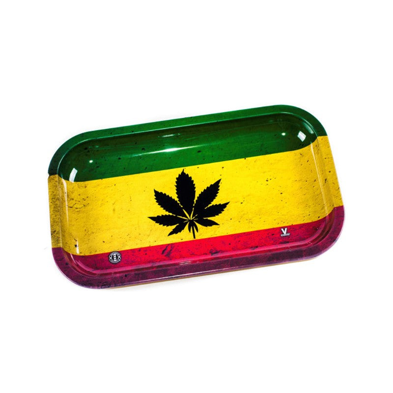 Rolling Tray - Rasta Leaf (27cm x 16cm)