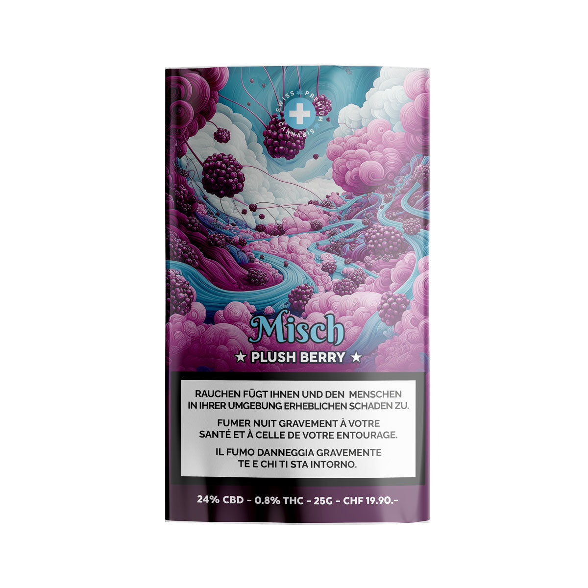 High Level Genetics - Plush Berry - Indoor CBD Misch - 25g