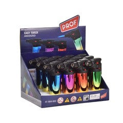 Easy Torch Metallic Feuerzeug - Jetflame Blue - Display - 12 Stück