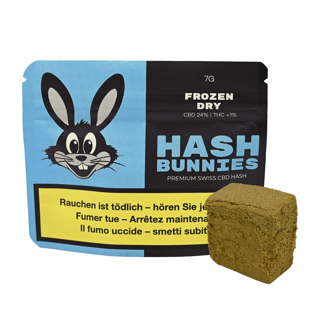 Hash Bunnies - Premium Swiss CBD Hash - Frozen Dry - 7g