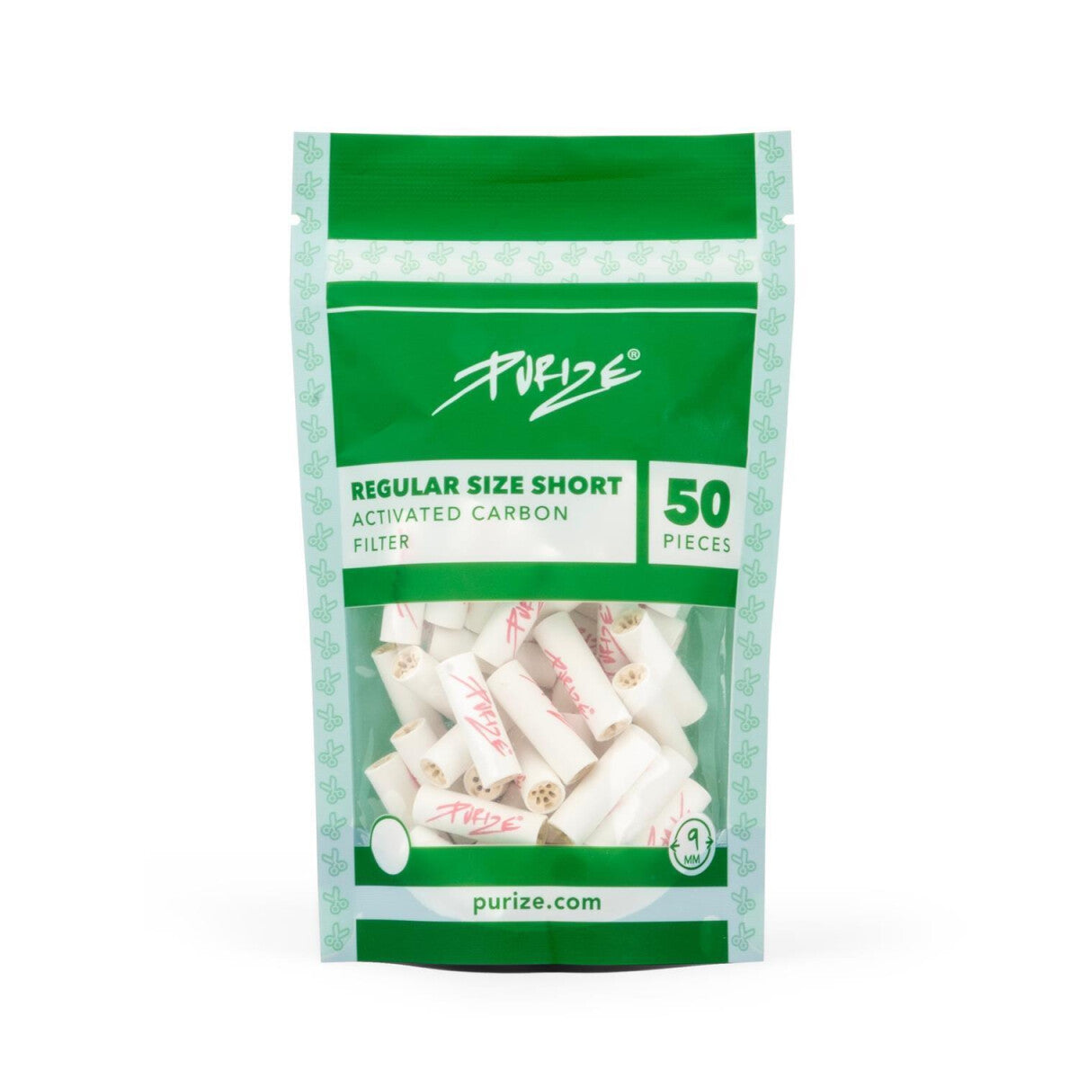 Purize - Regular Size Short - 9mm - 50 Stück - White