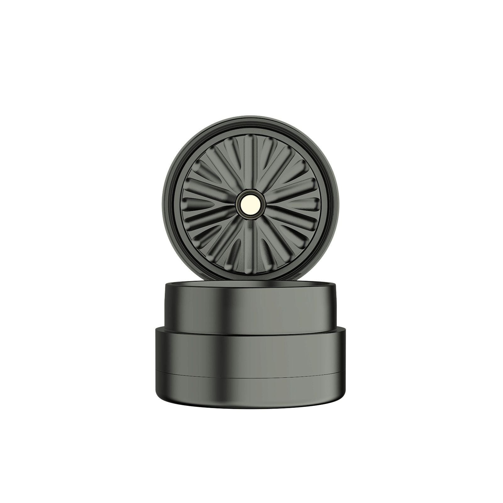 Flower Mill - Next-Gen Standard 2.5" - 64mm - 3 Layers - Gunmetal