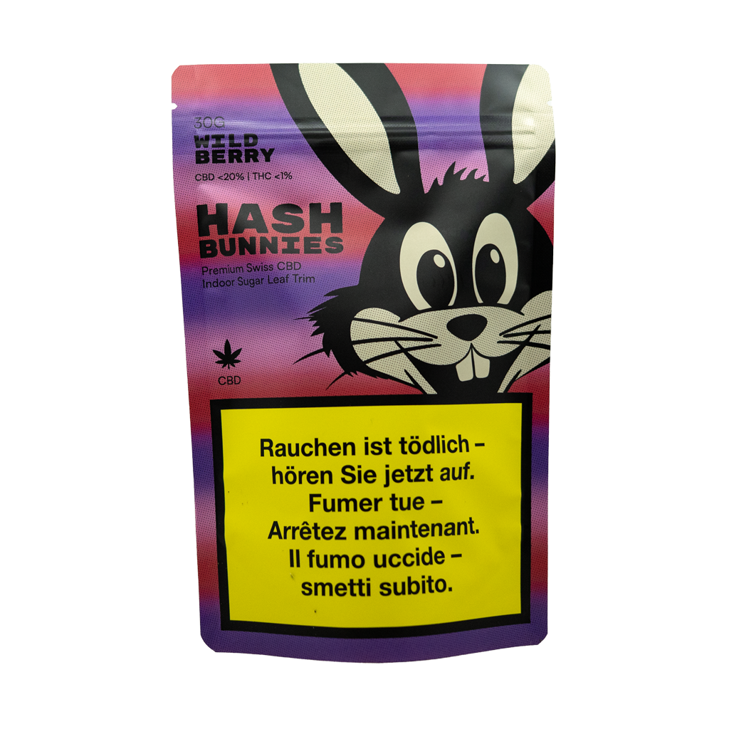 Hash Bunnies - CBD Indoor Trim - Wild Berry - 30g