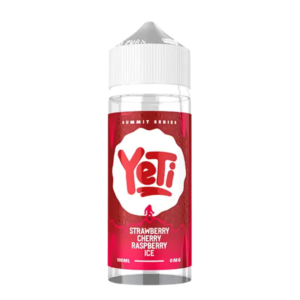 Yeti - E-Liquid Shortfill -Summit Series - Strawberry Cherry Raspberry Ice 0mg 100ml