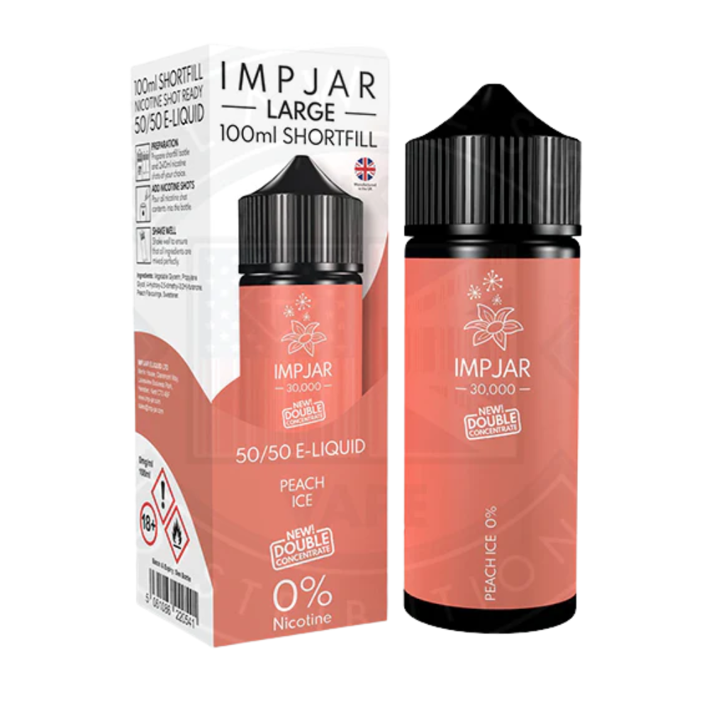 IMP JAR Large - Shortfill Doubleconcentrate - Peach Ice 100ml 0mg