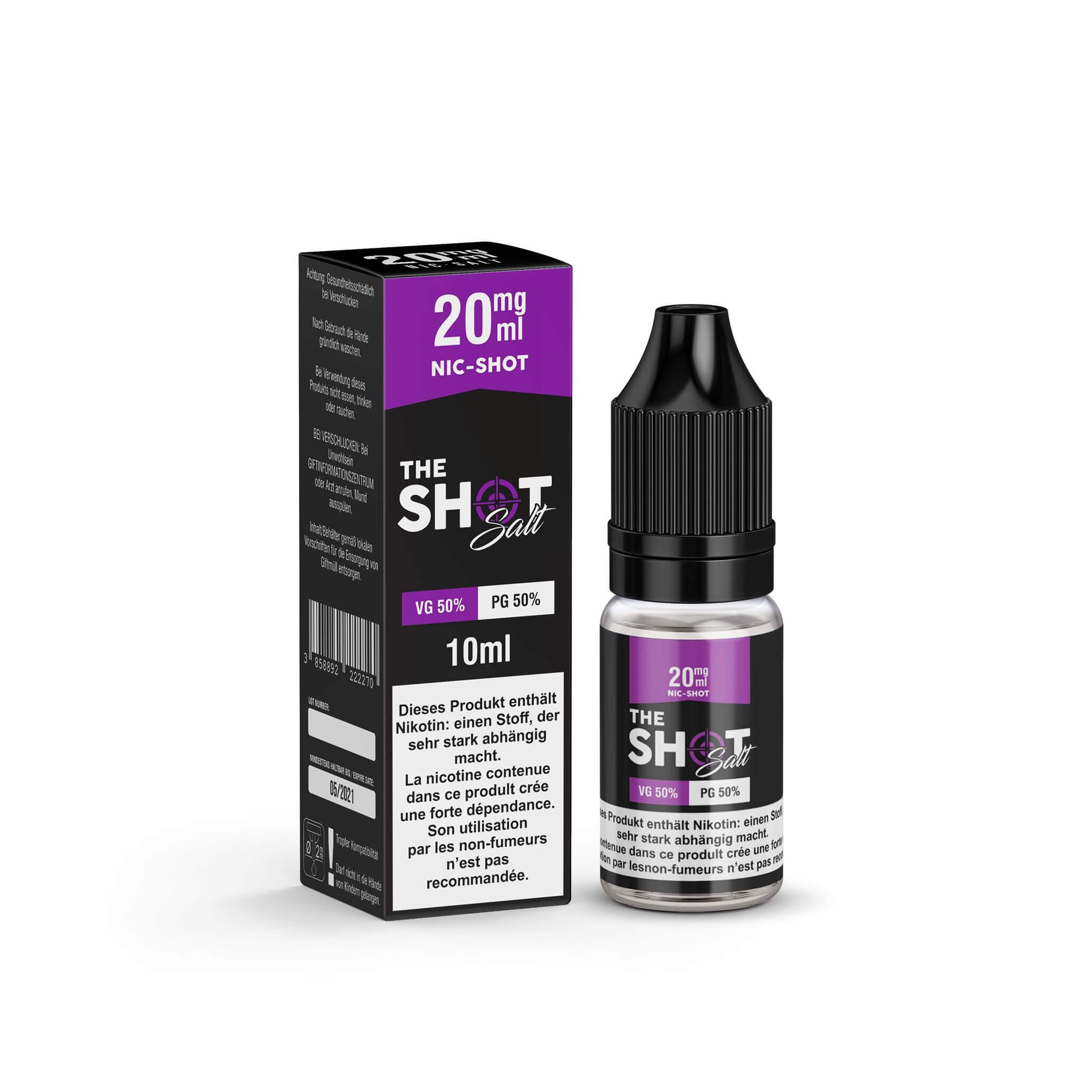 20MG Nic Shot The Shot 10ml-Salz Nikotin Shot