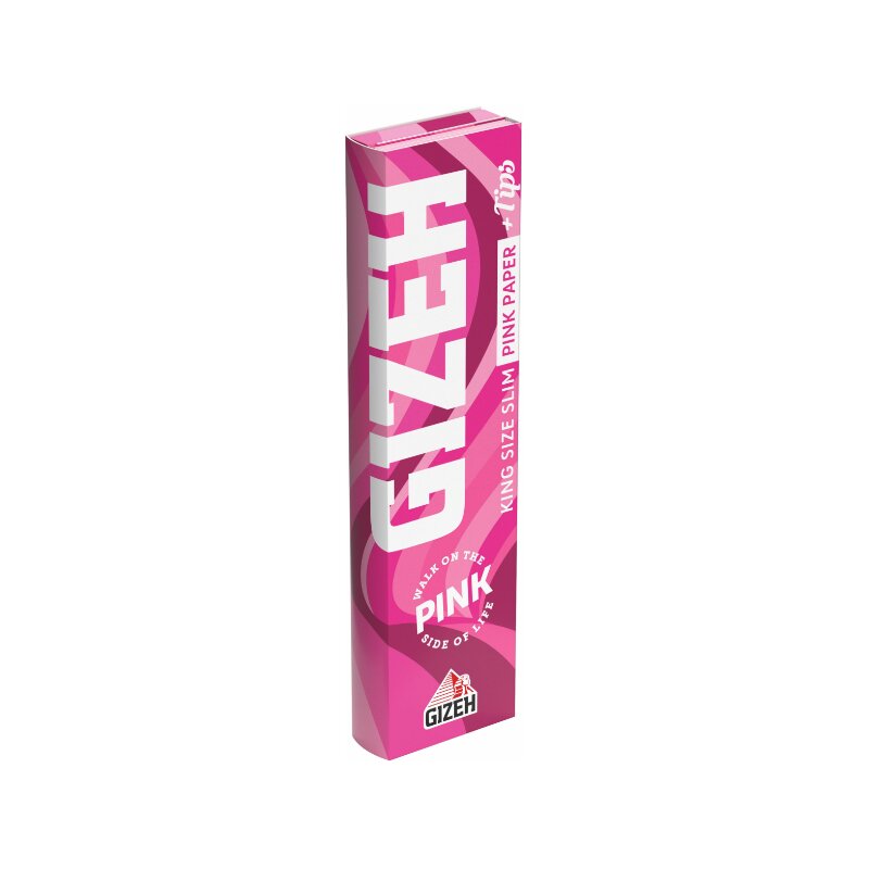 GIZEH Pink King Size Slim + Tips (26 Stk.)