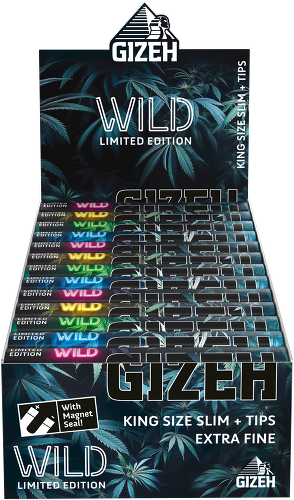 GIZEH WILD King Size Slim + Tips (26 Stk.)