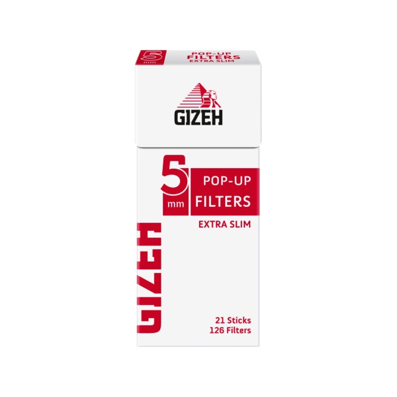 GIZEH Pop-up Filter Sticks Extra Slim 5.5mm (20 x 126 Stk.)