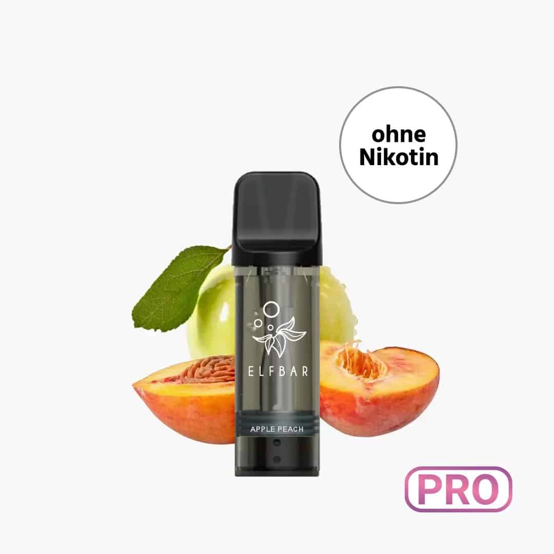 Elf Bar ELFA Pro (ohne Nikotin) - Pods (2 x 2ml) Apple Peach