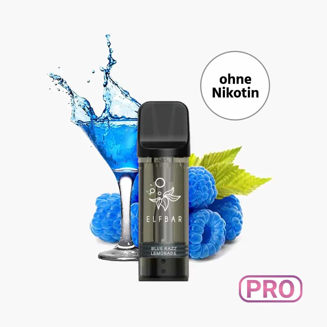 Elf Bar ELFA Pro (ohne Nikotin) - Pods (2 x 2ml) Blue Razz Lemonade