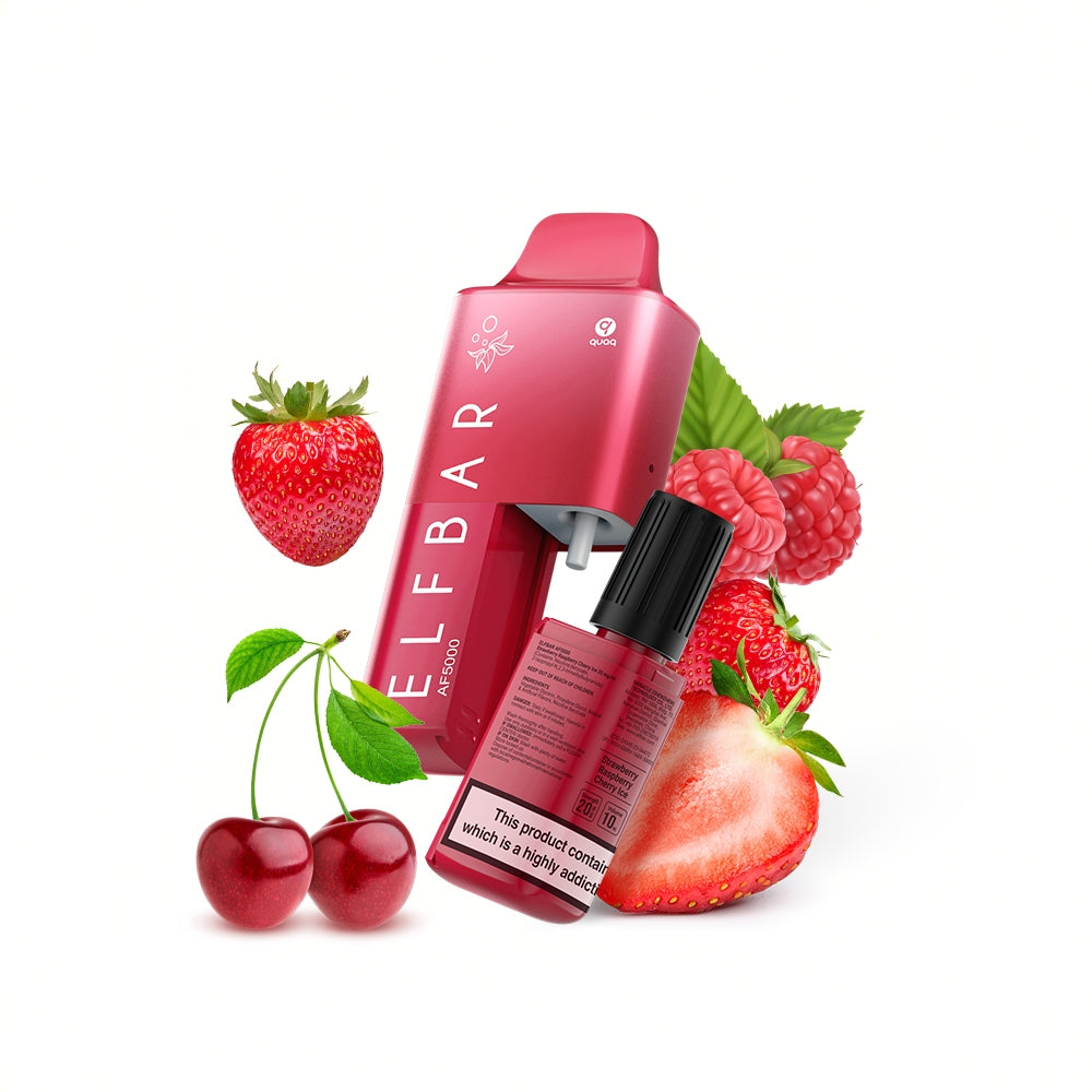 Elf Bar AF5000 (20mg) Strawberrry Raspberry Cherry ICE