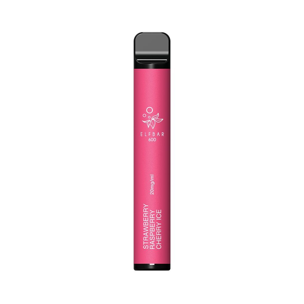 Elf Bar 600 (20mg) Strawberry Raspberry Cherry ICE