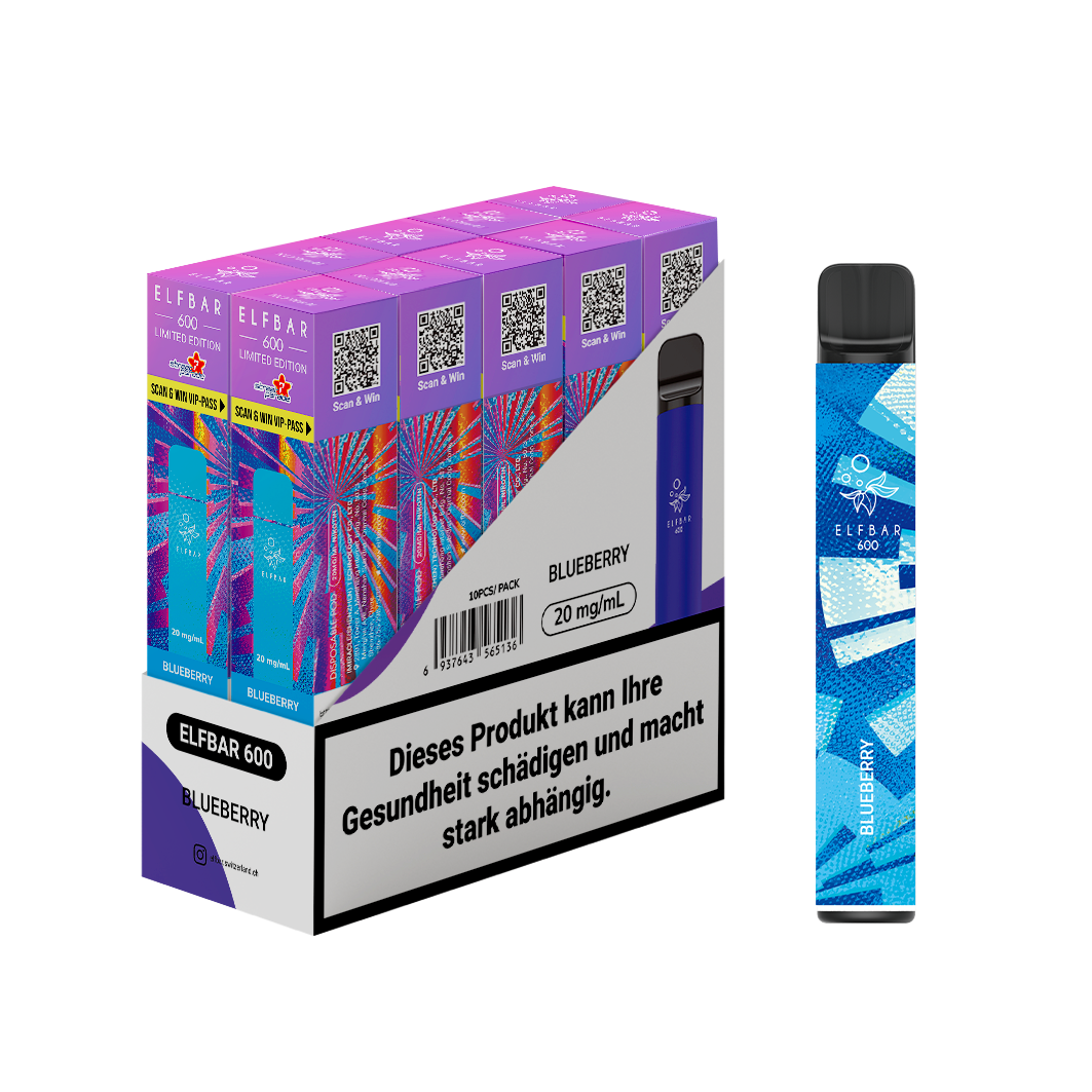 Elf Bar 600 (20mg) STP Blueberry