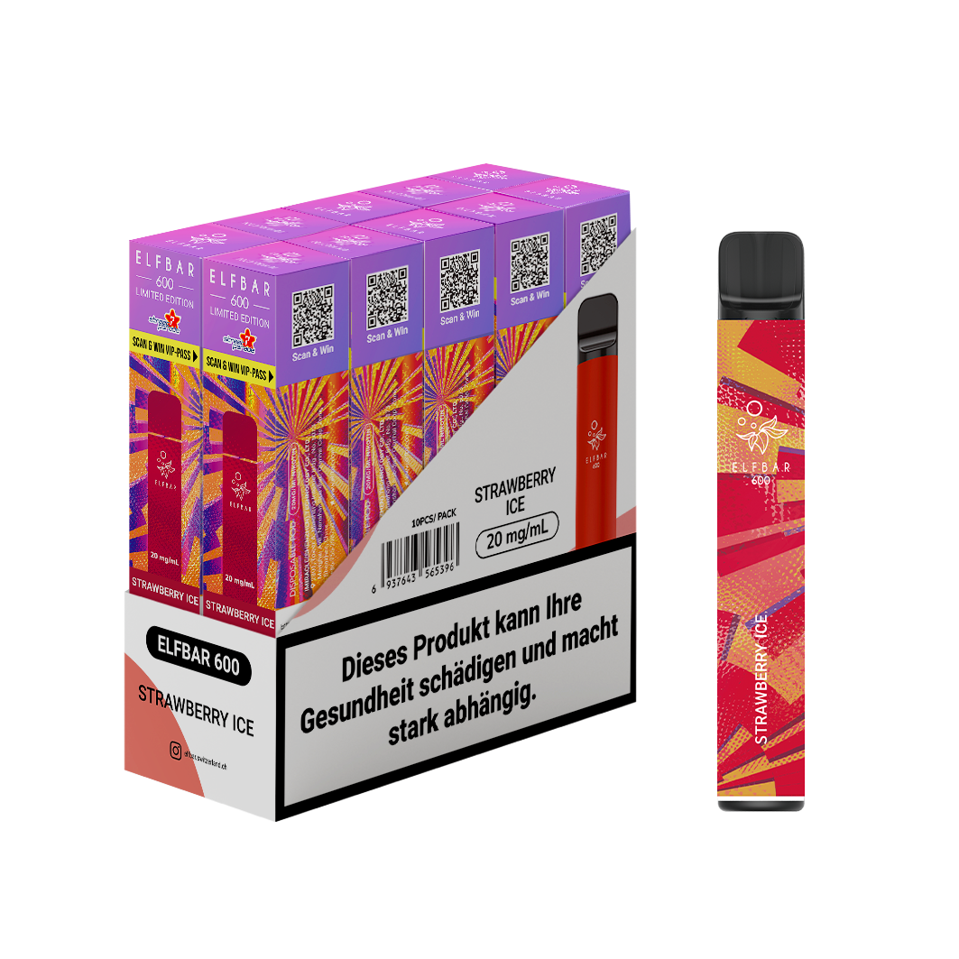 Elf Bar 600 (20mg) STP Strawberry ICE