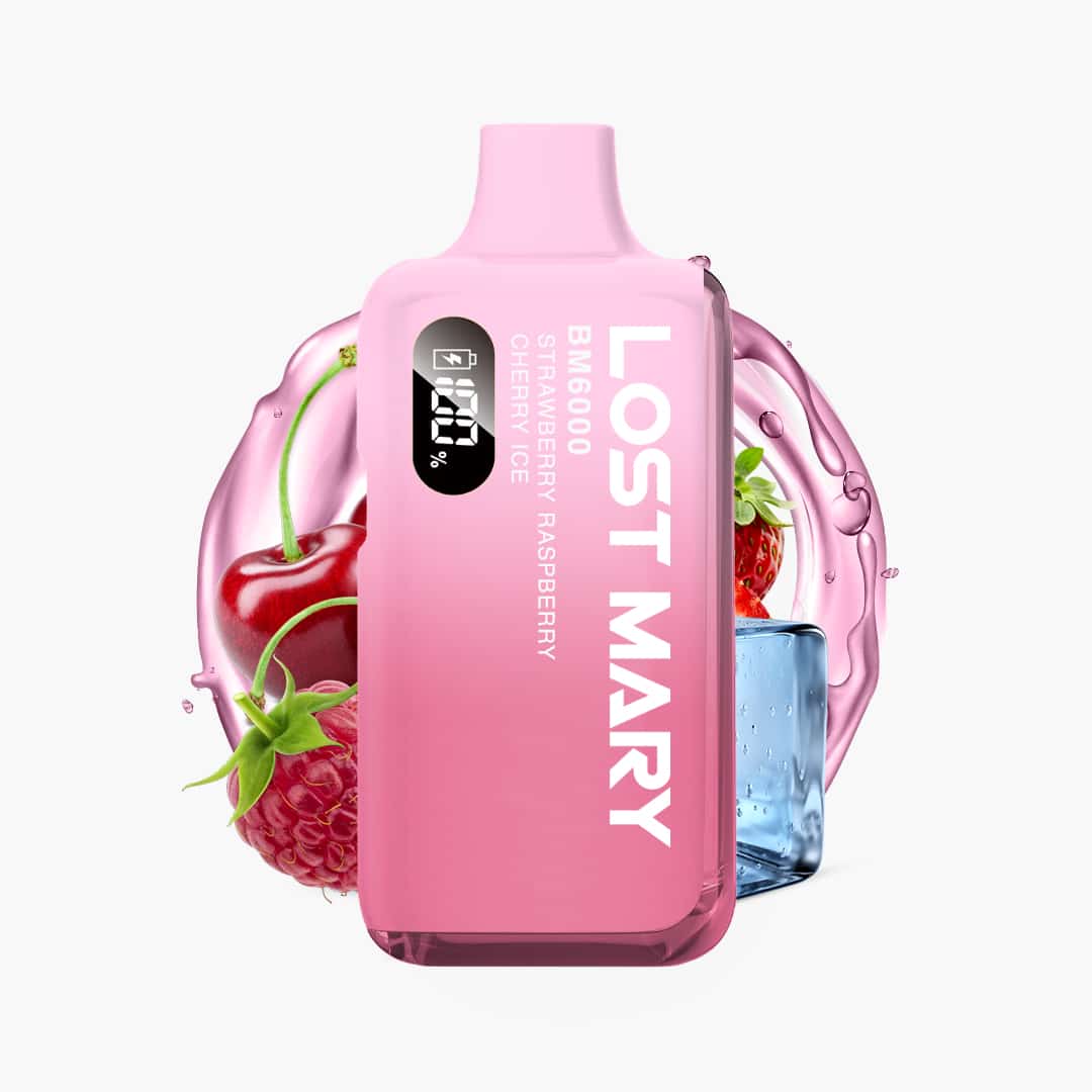 LOST MARY - BM6000 - 20mg/ml - Strawberry Raspberry Cherry Ice