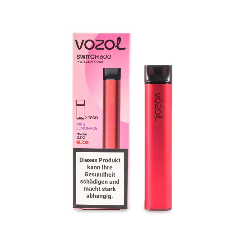 Vozol - Switch 600 Kit (2ml) MHD 26.08.25 Red & Pink Lemonade