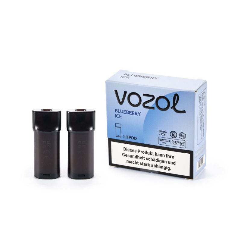 Vozol - Switch 600 Pod (2 x 2ml) MHD 24.08.25 Blueberry ICE