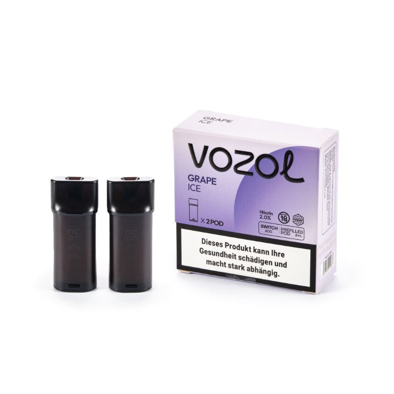 Vozol - Switch 600 Pod (2 x 2ml) MHD 24.08.25 Grape ICE