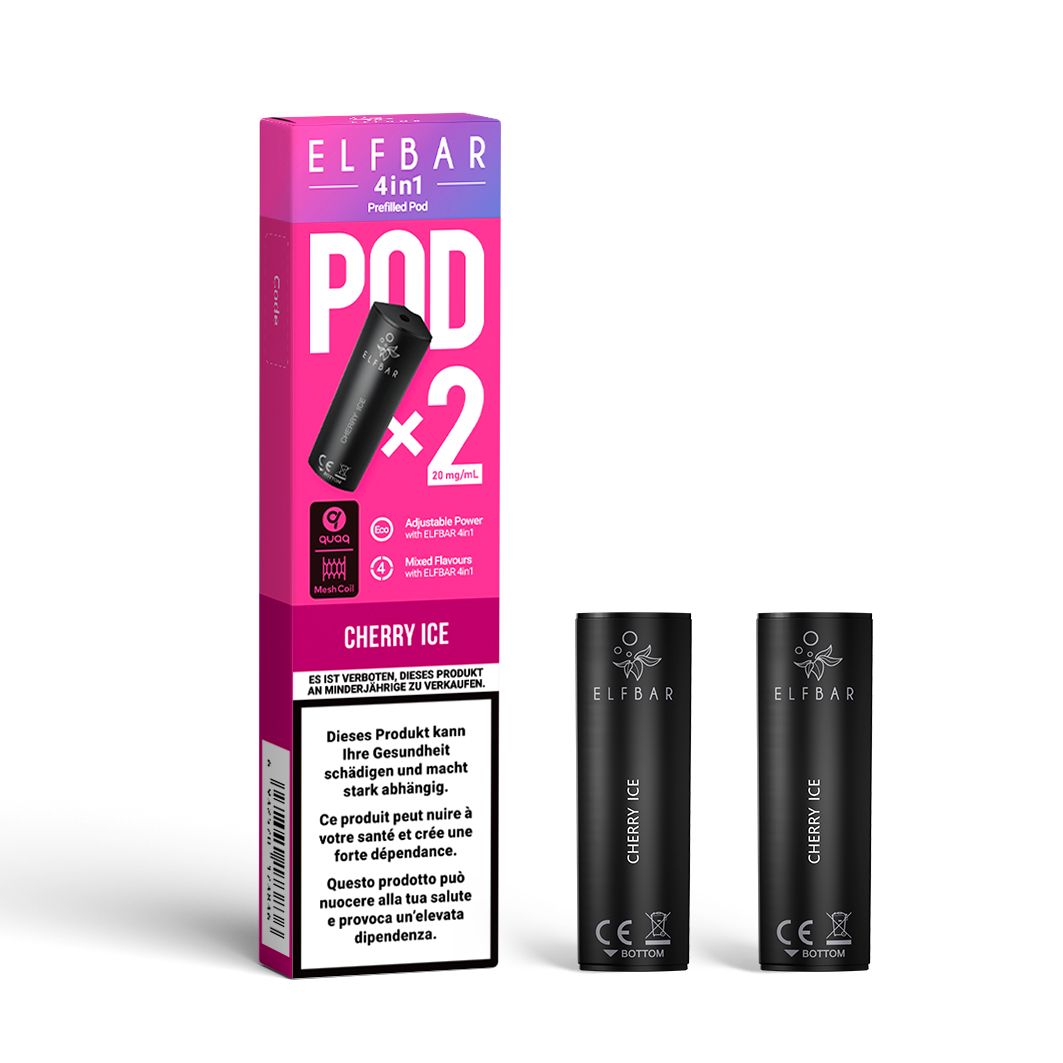 Elf Bar 4in1 Pod (2 x 2ml) Cherry ICE