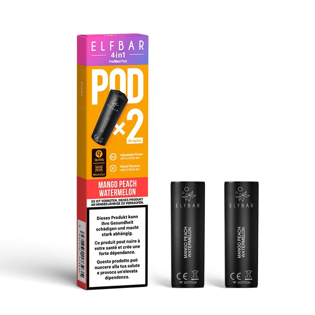 Elf Bar 4in1 Pod (2 x 2ml) Mango Peach Watermelon