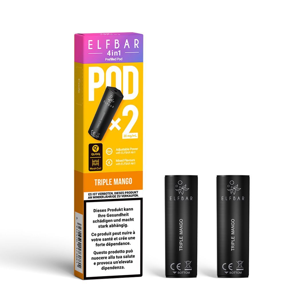 Elf Bar 4in1 Pod (2 x 2ml) Triple Mango