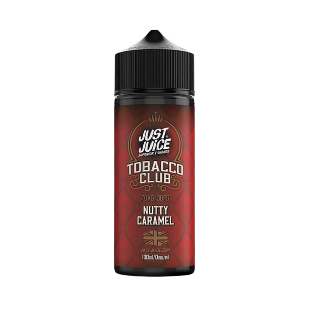 Just Juice Tobacco Club - Nutty Caramel 0mg 100ml Shortfill