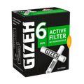 GIZEH - Active Filter 6mm - Black - Box 34Stk.