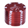 Champ High - Grinder Poker Chips - 42mm - 3 Layers Red