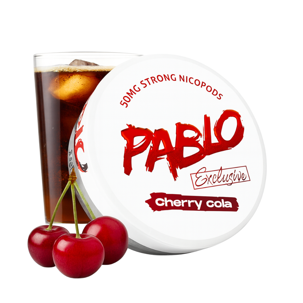 Pablo Exclusive Cherry Cola Nikotinbeutel extrem stark online bestellen bei Snustrend