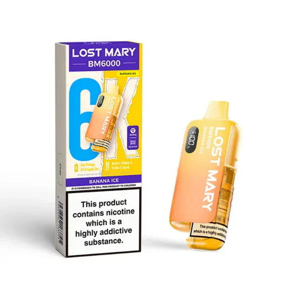 Lost Mary BM6000 Prefilled Pod Kit – Banana Ice