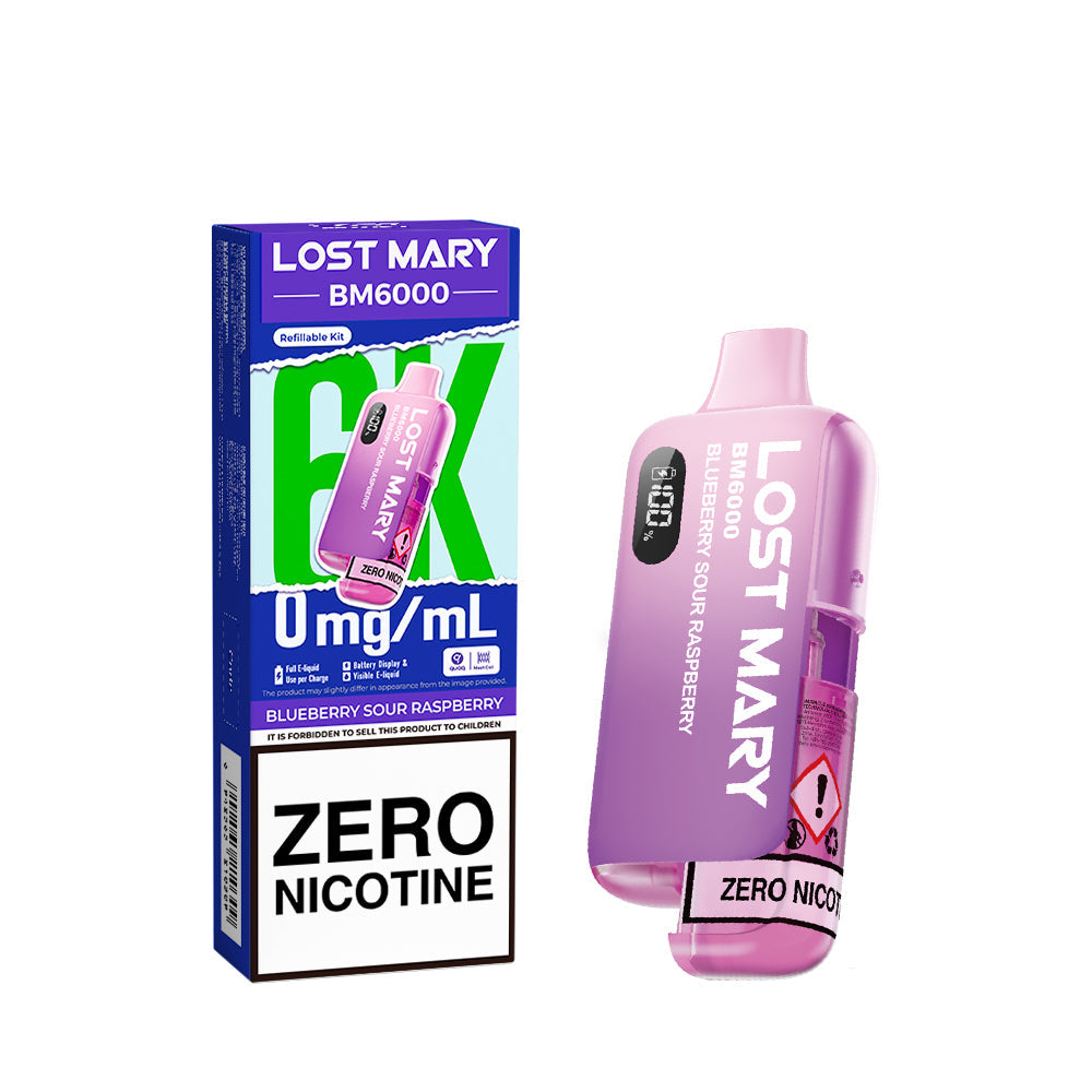 Lost Mary BM6000 Prefilled Pod Kit ZERO - Blueberry Sour Raspberry